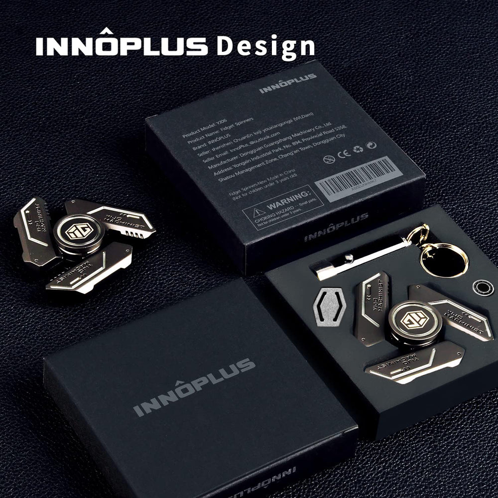 INNÔPLUS fidget spinner compact and portable for travel and desk use.