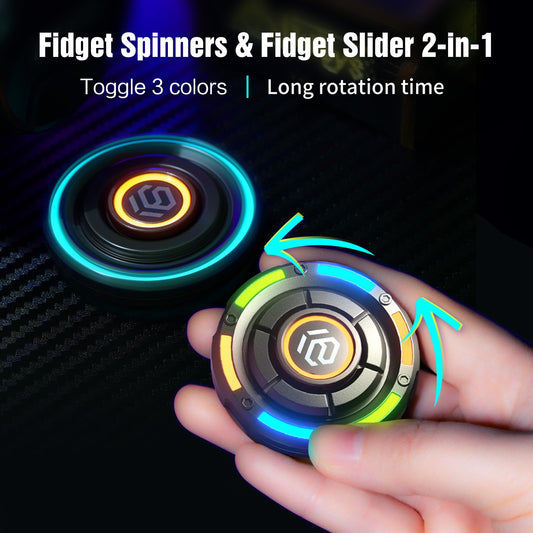 INNÔPLUS fidget spinner with silent rotation ideal for focused use.