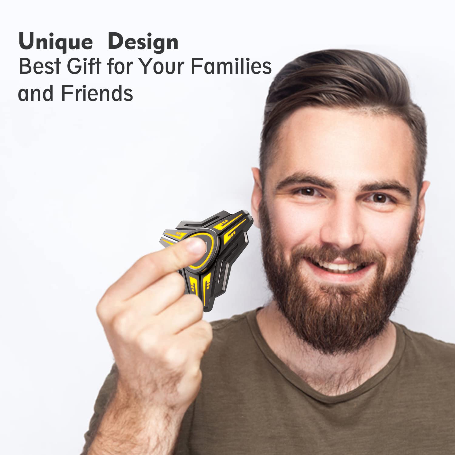 INNÔPLUS fidget spinner durable zinc alloy body for everyday portability.
