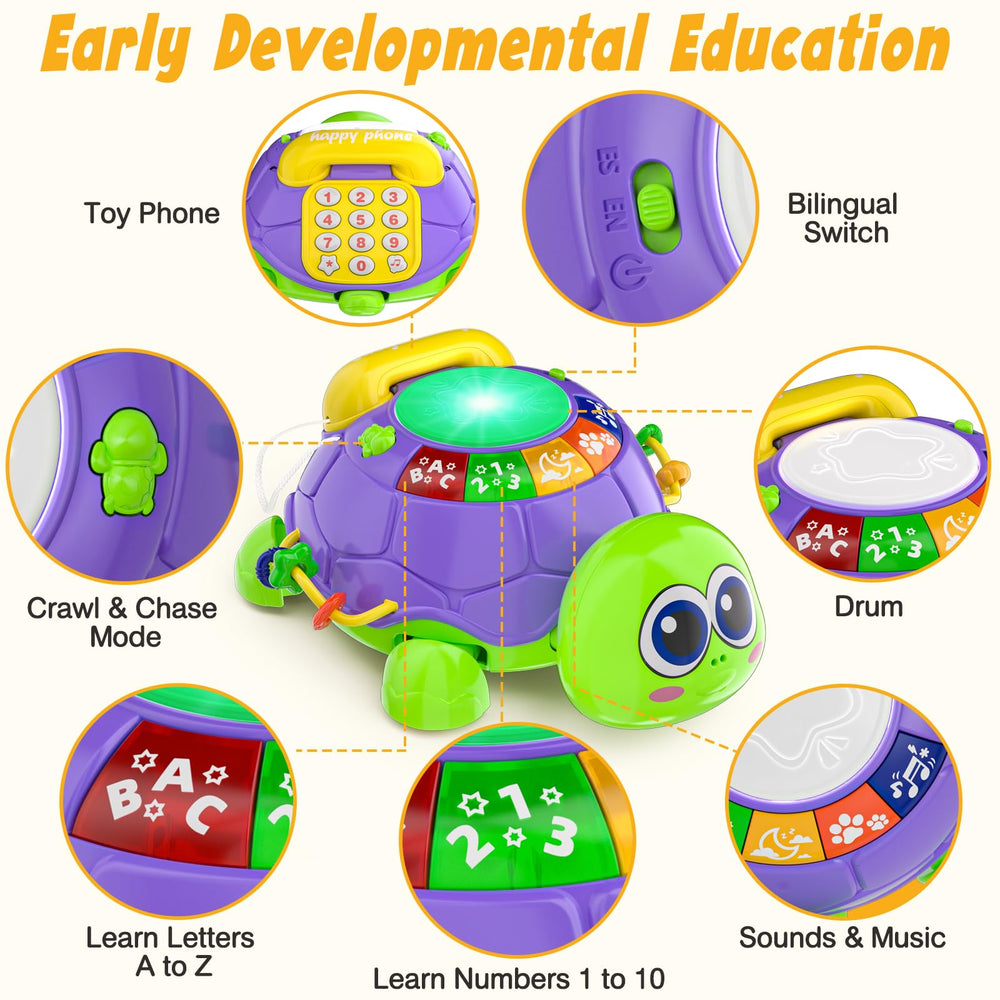 INNOSKY musical turtle toy gift idea with safe materials for infants