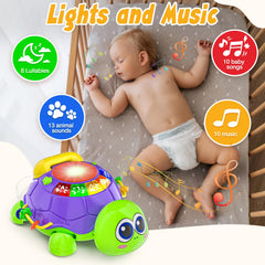 INNOSKY musical turtle toy lights and sounds stimulate senses during play