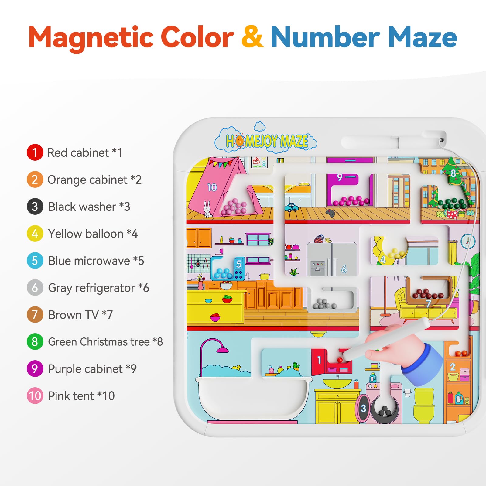 INNOSKY Busy Board appliances panel for practical life-inspired activity