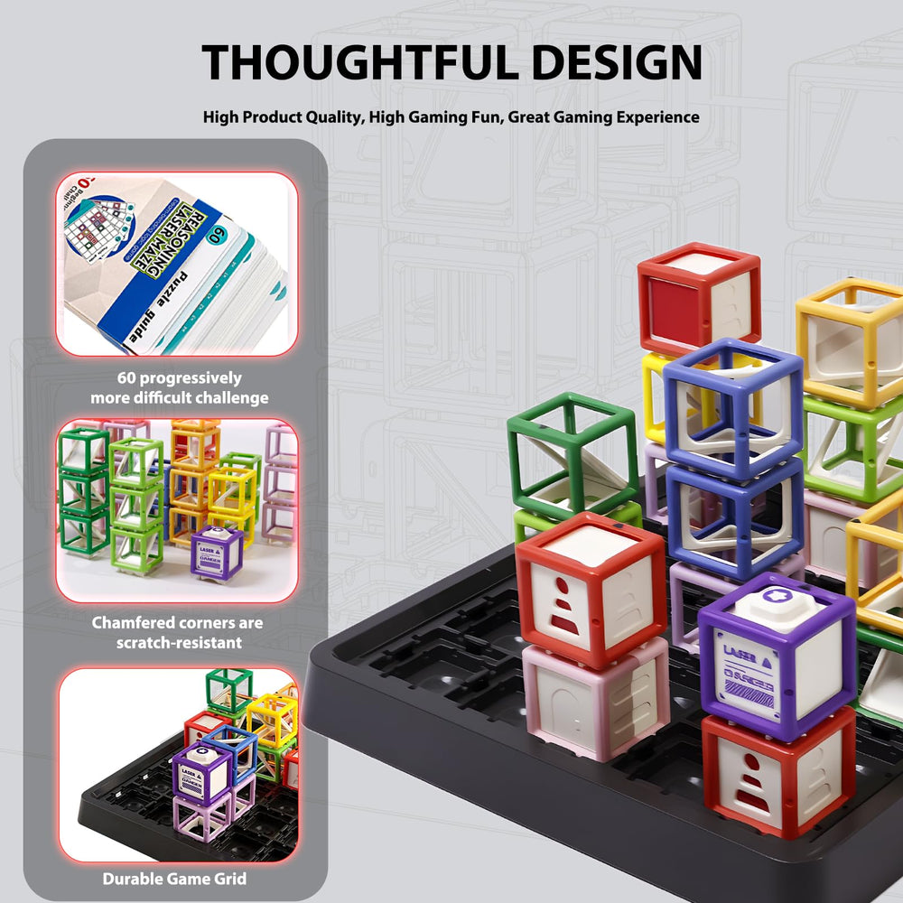 Innovakids Laser Maze rounded corners and non-toxic design ensure kid safety.