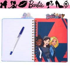 Innovative Designs Barbie Tab Journal dividers with colorful illustrations help organize sections.