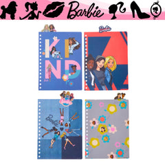 Innovative Designs Barbie Tab Journal vinyl cover cleans easily and protects pages.