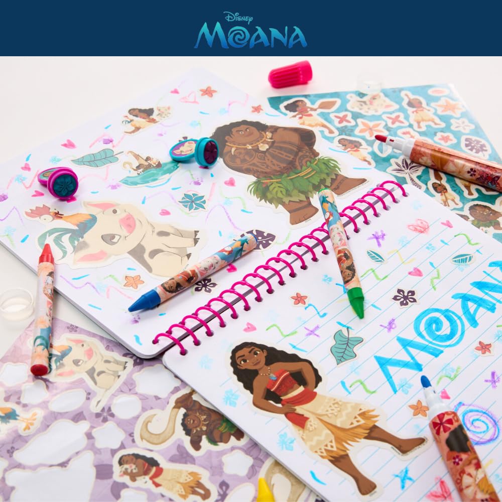Innovative Designs Disney Moana art set on-the-go makes travel creativity easy for little artists