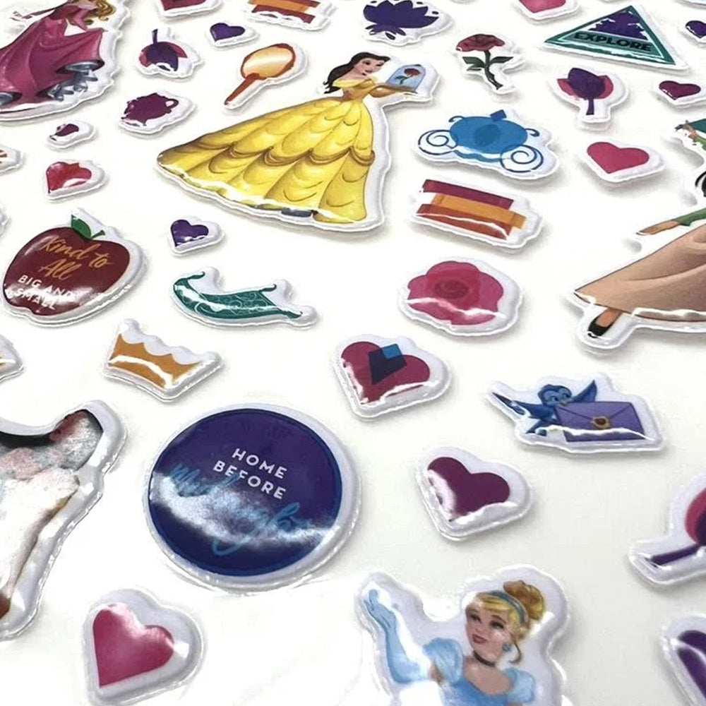 Innovative Designs Disney Princess Sticker Book sheet-3 features playful princess stickers for scrapbooks.