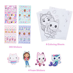 Innovative Designs Gabby's Dollhouse art set with 4 sticker sheets for personalization.