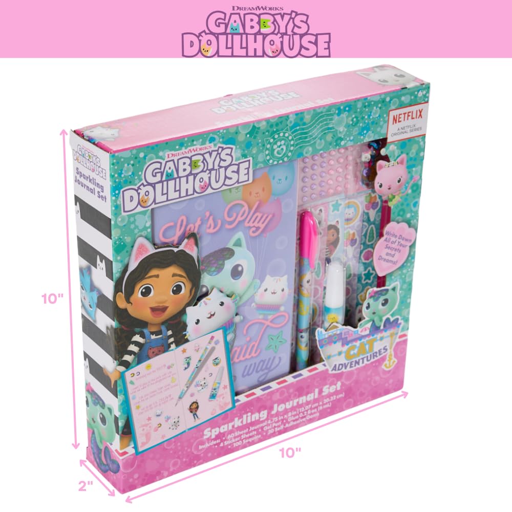 Innovative Designs Gabby’s Dollhouse Sparkle Journal glue for personal decorations