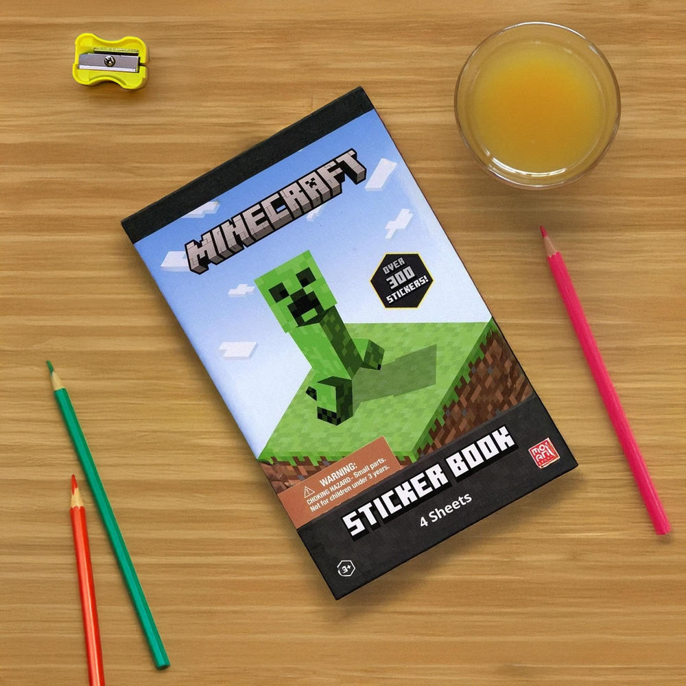 Innovative Designs kids use Minecraft stickers on notebooks and backpacks