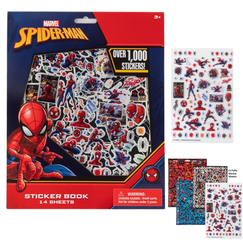 Innovative Designs Marvel Spiderman stickers cover for kids’ albums and scrapbooks.