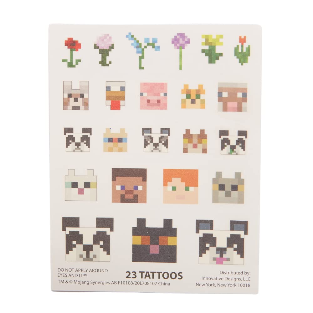 Innovative Designs Minecraft stamp pad and stamper enable bold printed designs.