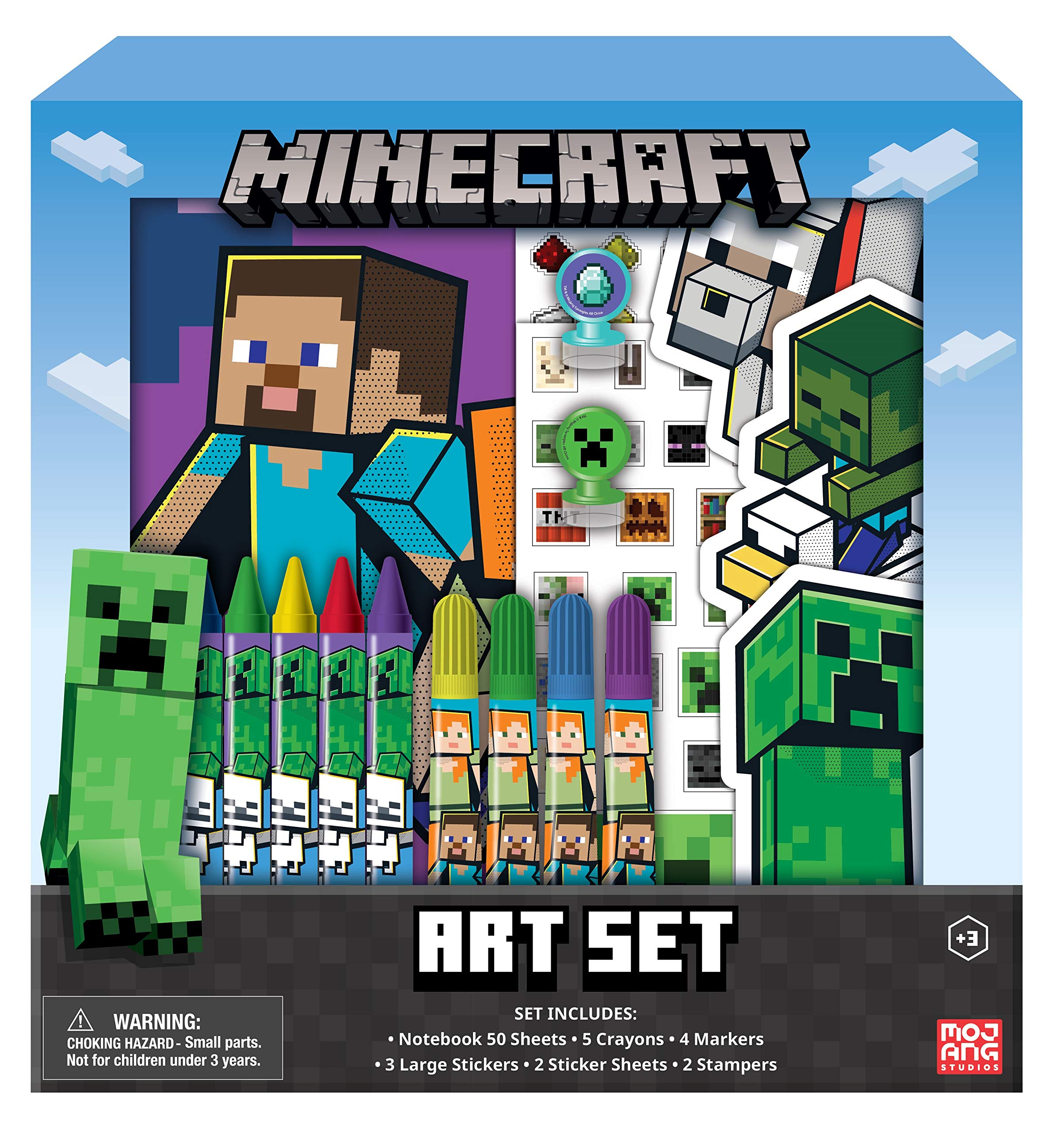 Innovative Designs Minecraft kids coloring art set notebook for creative drawing at home or school