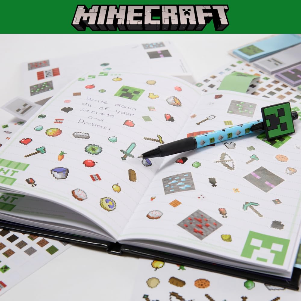 Innovative Designs packaging display showing the complete Minecraft set