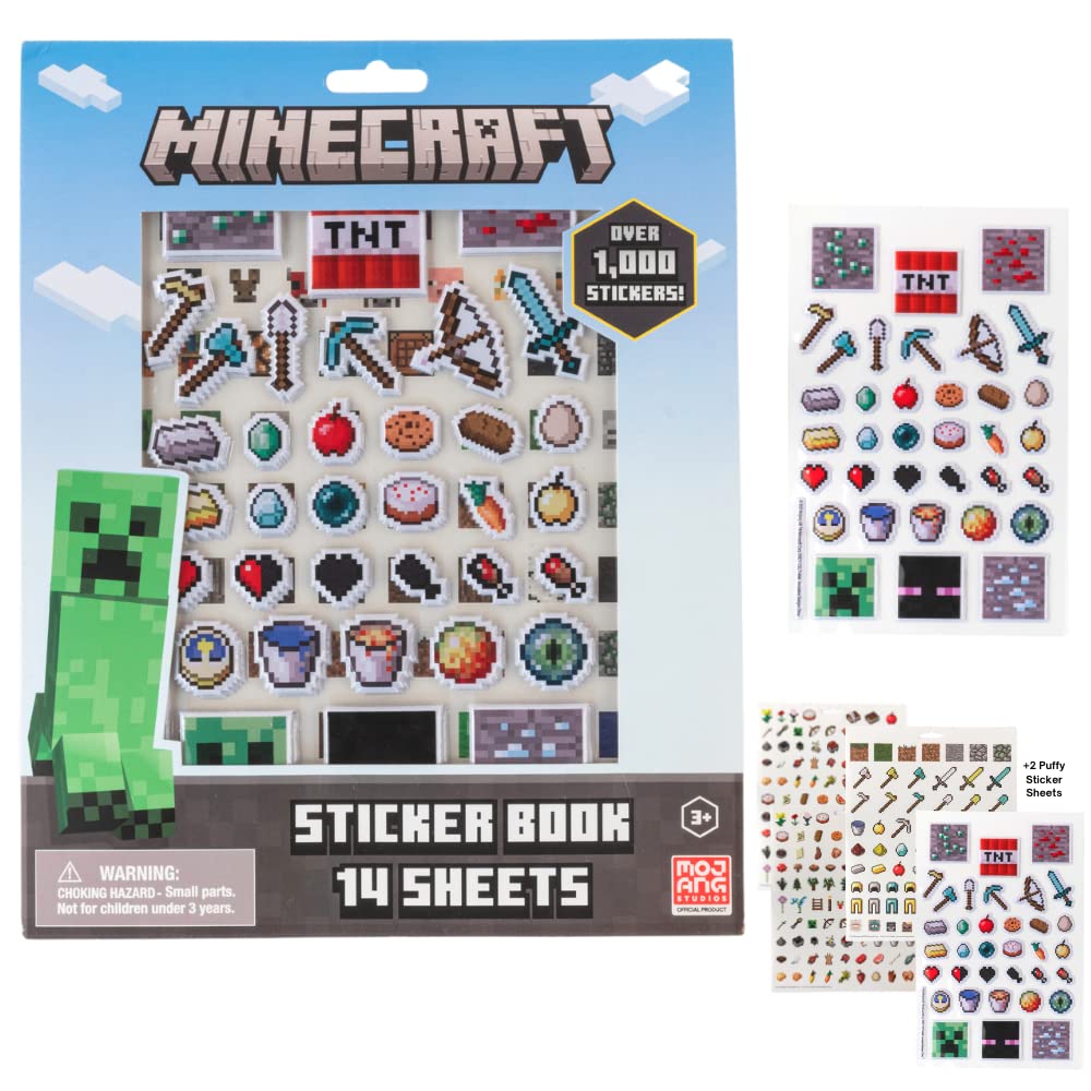 Innovative Designs Minecraft stickers cover set for endless school craft ideas.