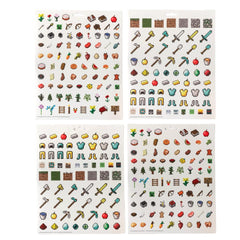 Innovative Designs Minecraft stickers notebook decoration spreads colorful fun on school supplies.