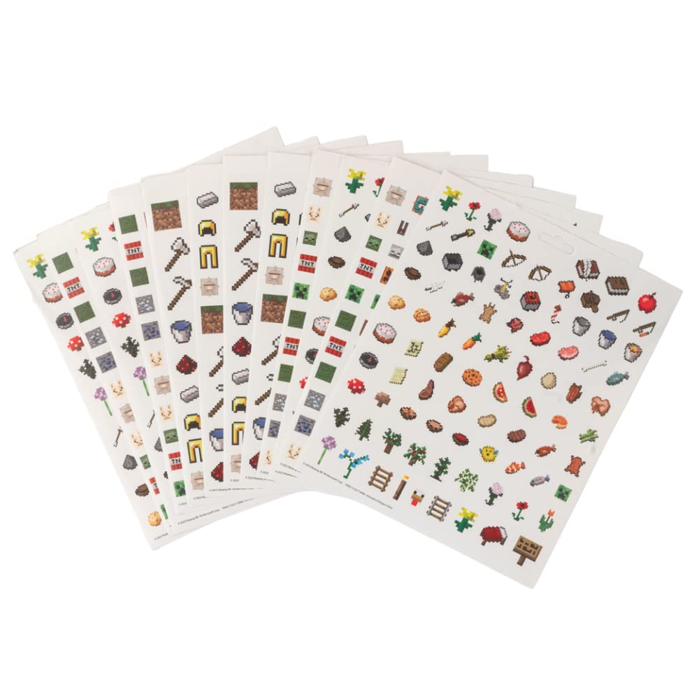 Innovative Designs Minecraft stickers puffy sheets add texture for sticker projects.