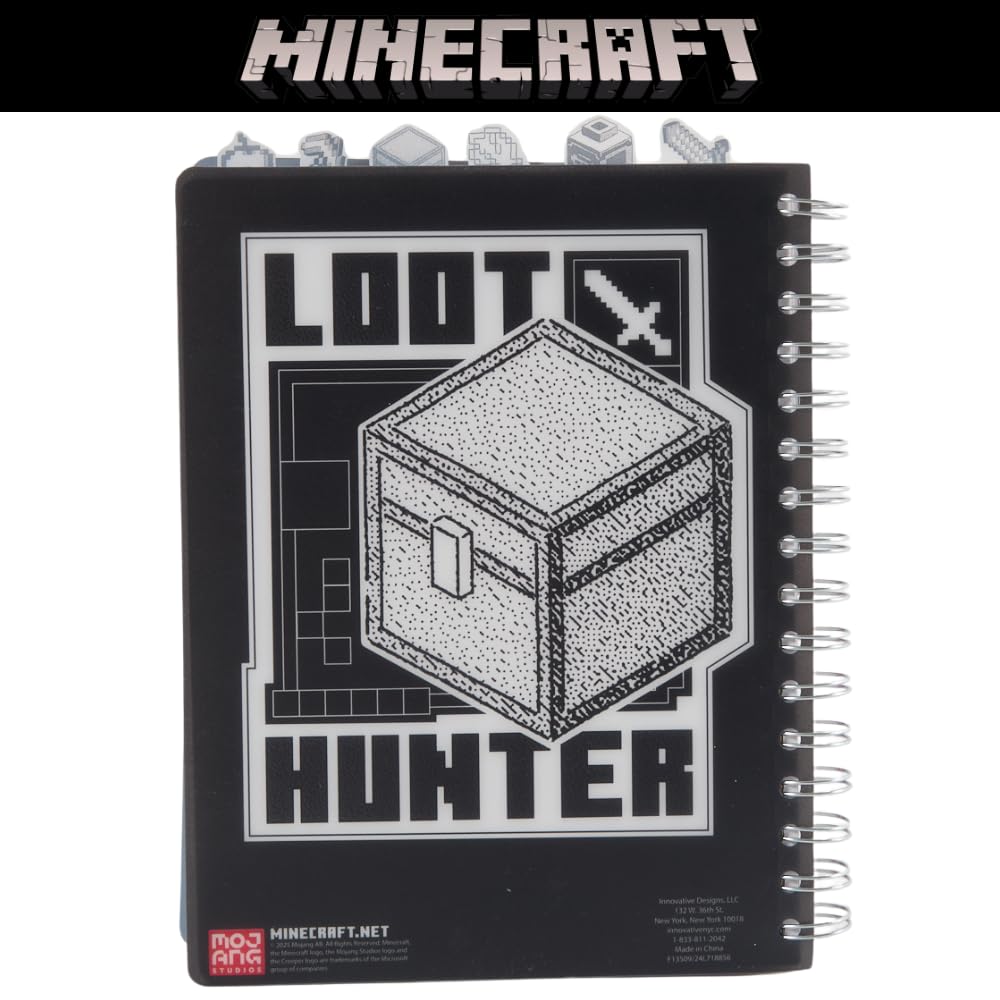 Innovative Designs Minecraft Tab Journal 144 lined pages for journaling or school notes