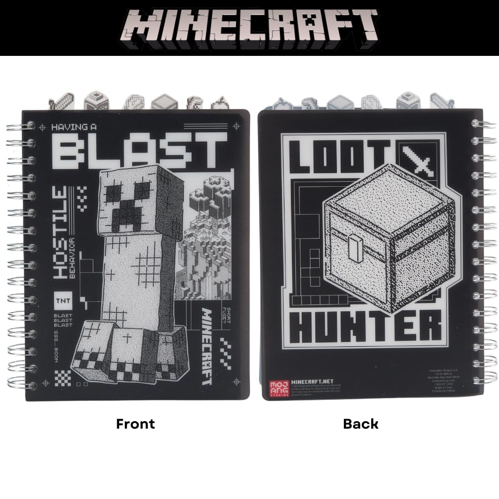 Innovative Designs Minecraft Tab Journal colored dividers inspired by Minecraft scenes
