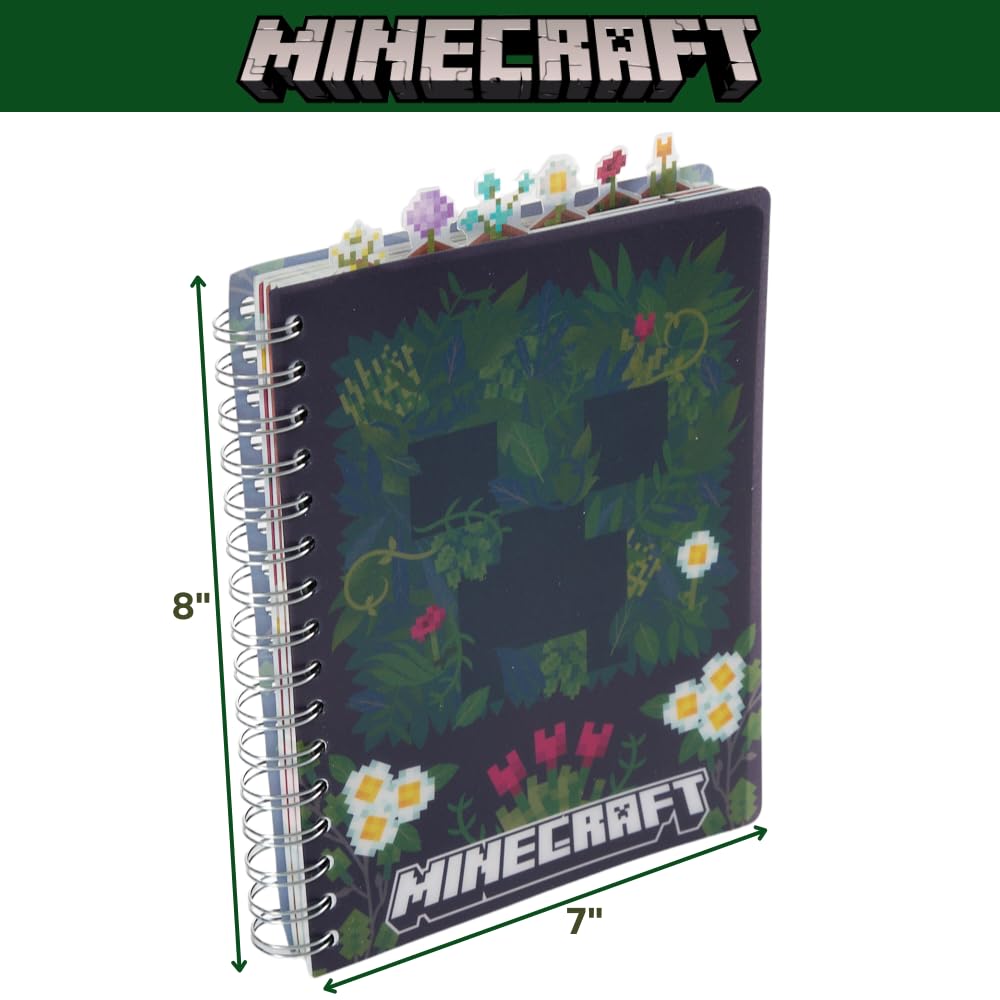 Innovative Designs Minecraft Tab Journal Creeper corner art adds playful inspiration.
