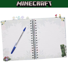 Innovative Designs Minecraft Tab Journal lined pages with Creeper corners for playful note taking.