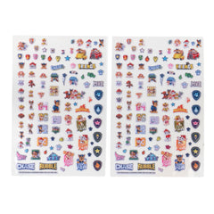 Innovative Designs Paw Patrol Chase and Skye character stickers inspire playful crafts.