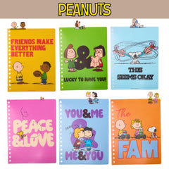 Peanuts Journal vinyl cover offers durable protection and easy cleaning.