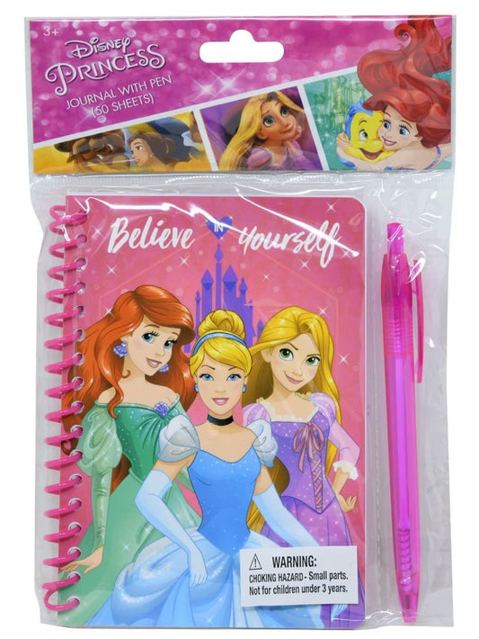 Innovative Designs princess spiral notebook with pen, ideal for on-the-go journaling and organization.