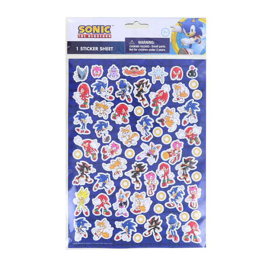 Innovative Designs Sonic raised sticker sheet characters close-up for stickers and crafts.