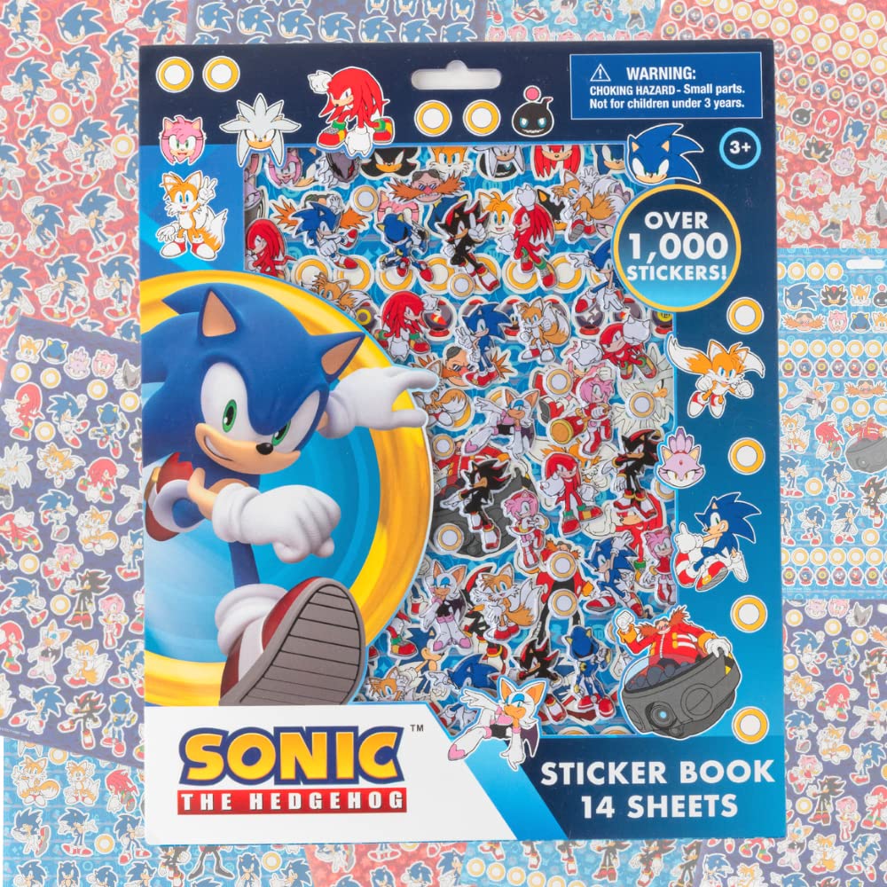 Innovative Designs Sonic sticker set ideal as a playful gift.