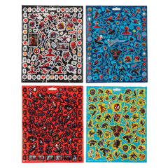 Innovative Designs Spiderman stickers for notebooks and folders on kids' school supplies.