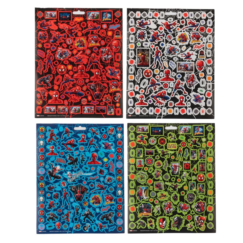 Innovative Designs Spiderman puffy stickers sheet-one adds 3D flair to crafts.