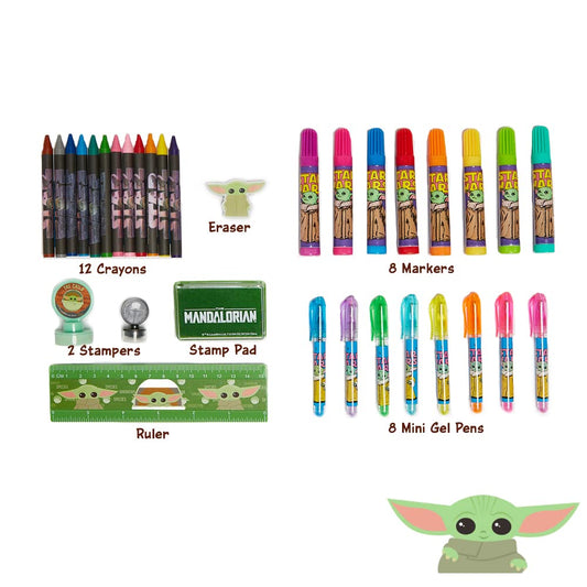 Innovative Designs coloring sheets and crayons inside, perfect for quiet time creativity