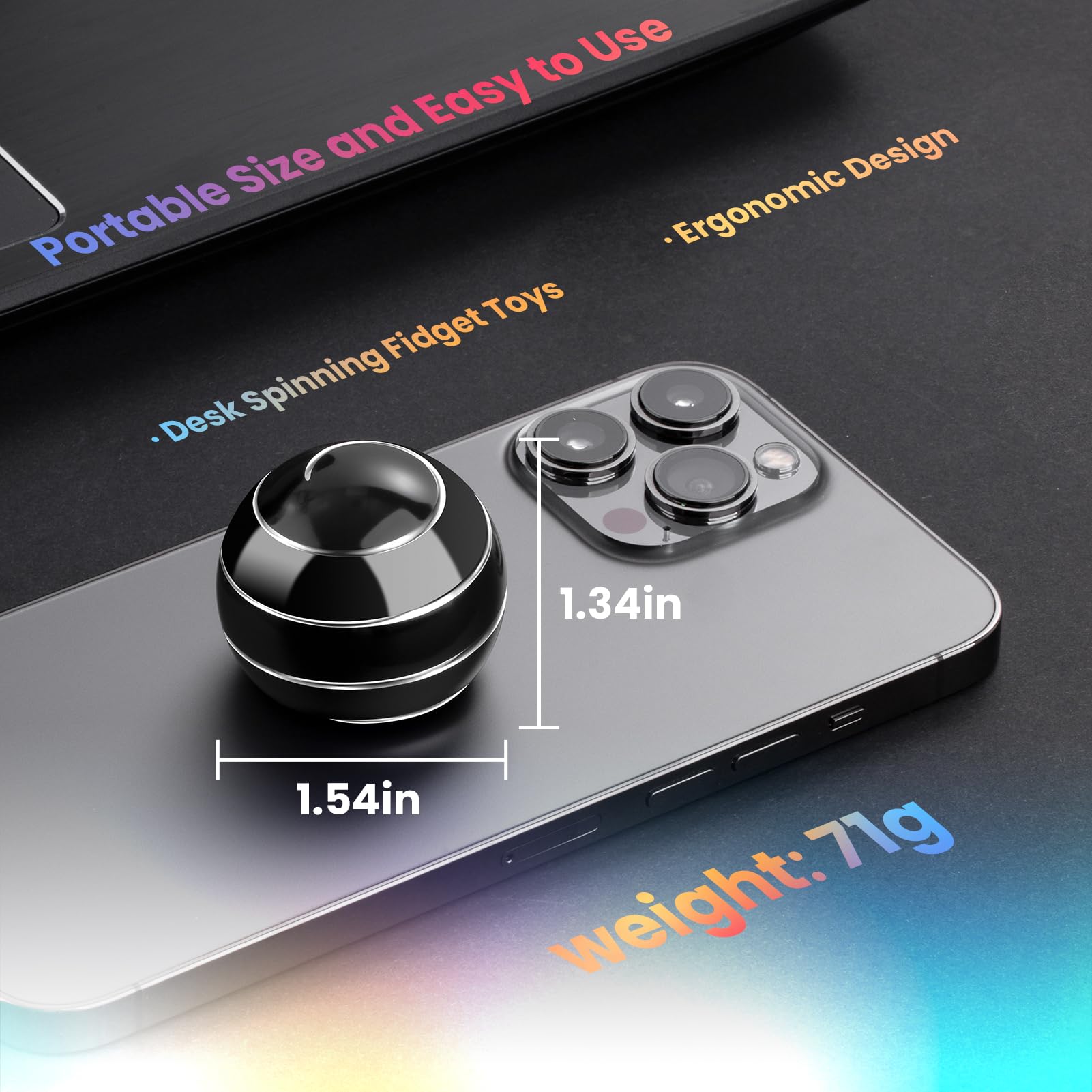 INOVASHON durable aluminum fidget with a solid feel and long-lasting performance