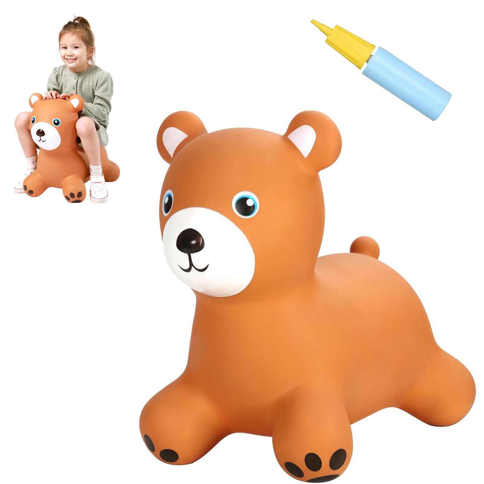 INPANY bear hopper with a soft body for safe toddler play