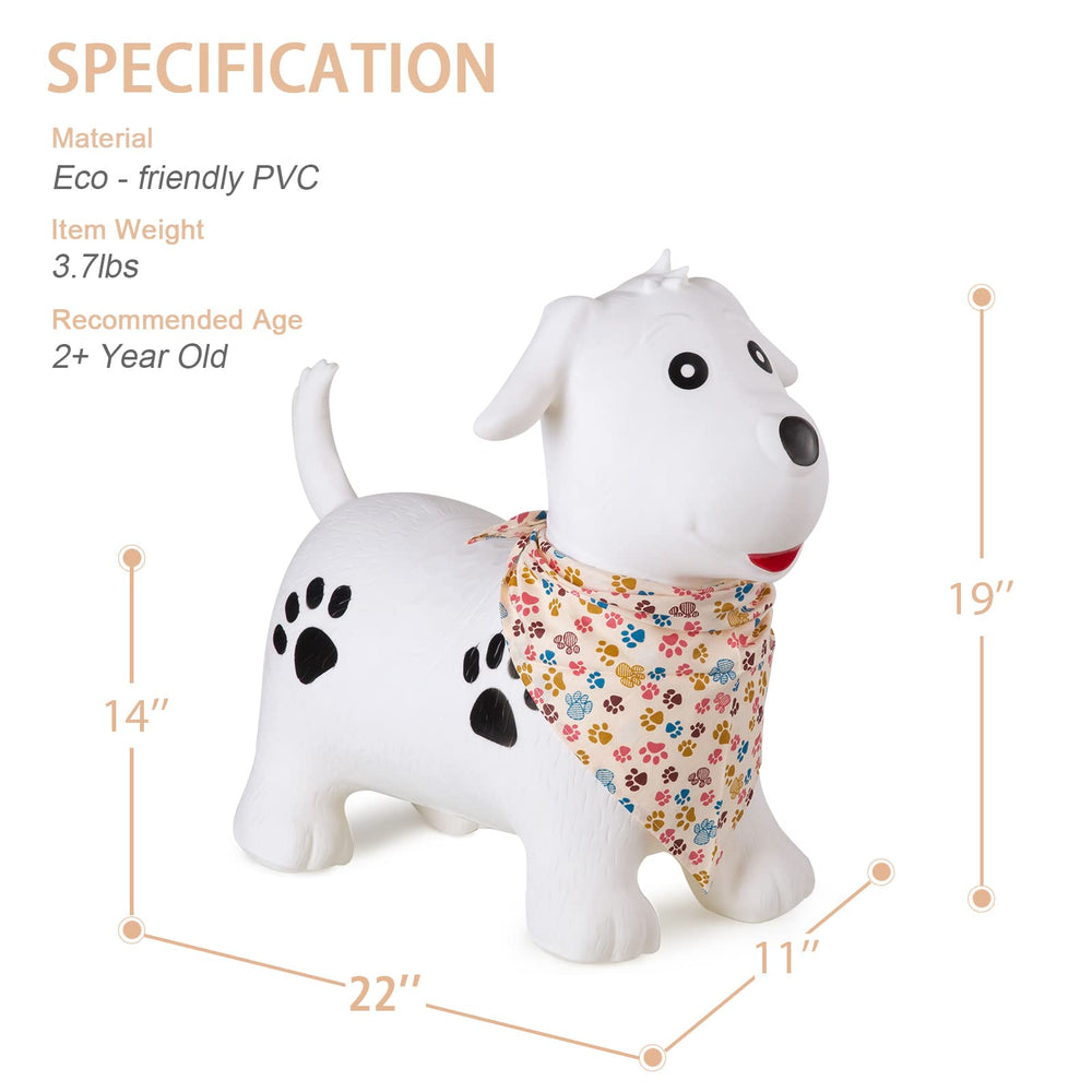 INPANY bounce horse toy for toddlers supports balance and coordination during play.