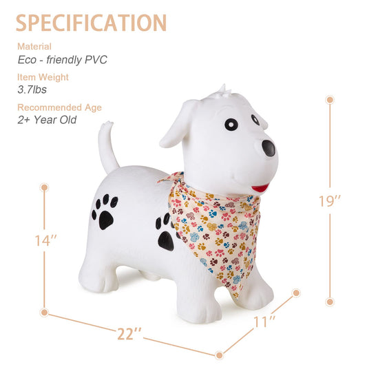 INPANY bounce horse toy for toddlers supports balance and coordination during play.