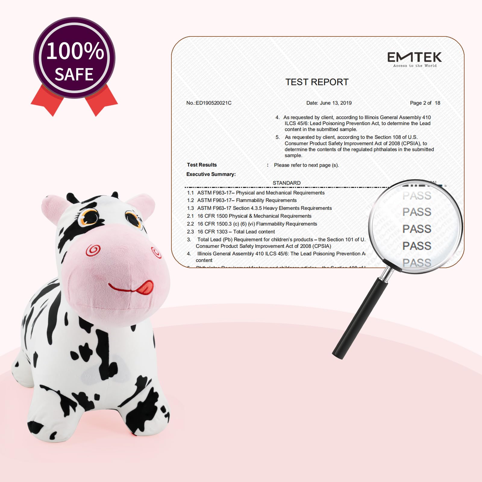 INPANY Bouncy Cow gift box image suggests a perfect toddler gift