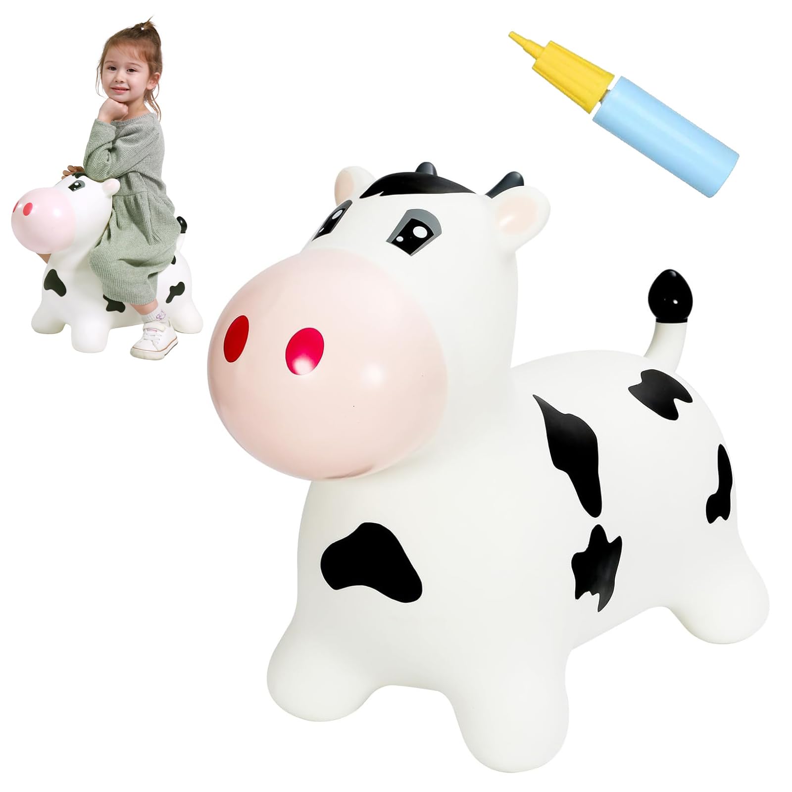 INPANY Bouncy Cow Hopper front view for active play and balance