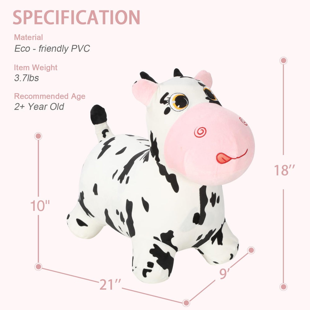 INPANY Bouncy Cow kid playing encourages leg strength and balance