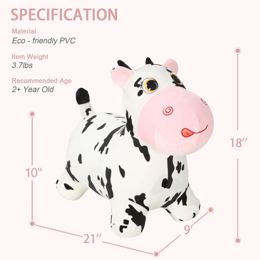 INPANY Bouncy Cow kid playing encourages leg strength and balance
