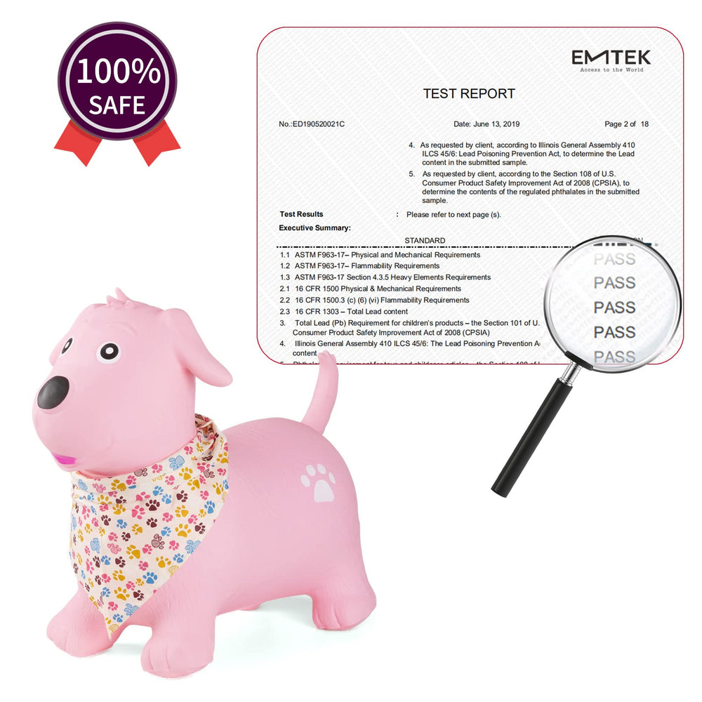 INPANY Bouncy Dog Hopper durable material for sturdy play