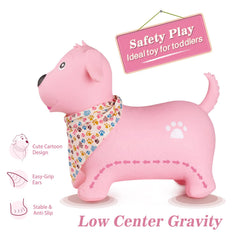 INPANY Bouncy Dog Hopper in use by a toddler for safe bouncing