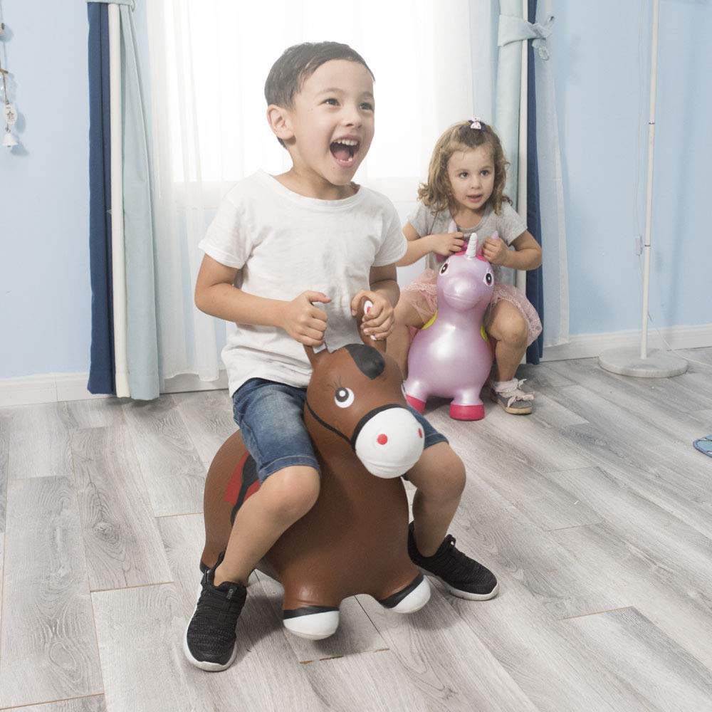 INPANY bouncy horse hopper durable material close-up for longevity