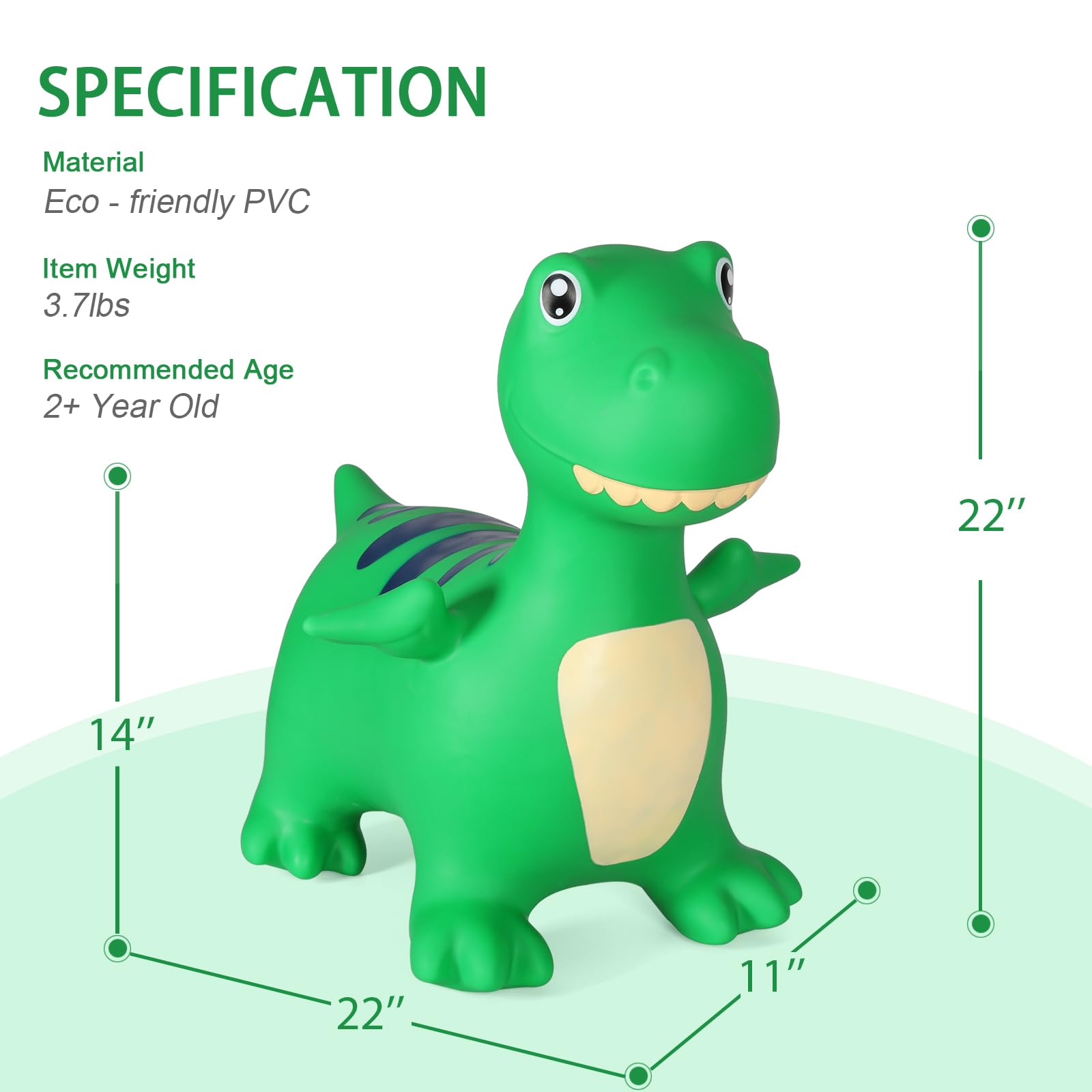 INPANY Bouncy Horse inflation process—easy setup with durable, explosion-proof materials.