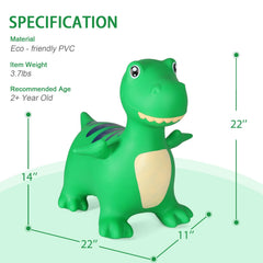 INPANY Bouncy Horse inflation process—easy setup with durable, explosion-proof materials.