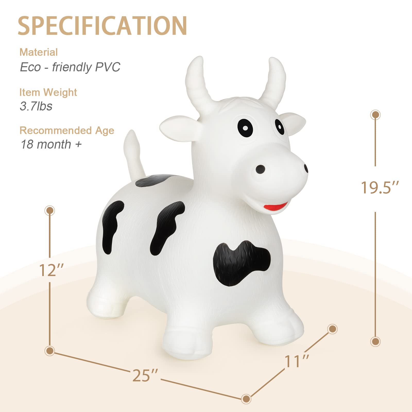 INPANY cow hopper built from durable materials for indoor and outdoor use