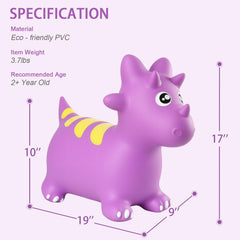 INPANY dinosaur hopper toy offers durable, safe hopping for toddlers