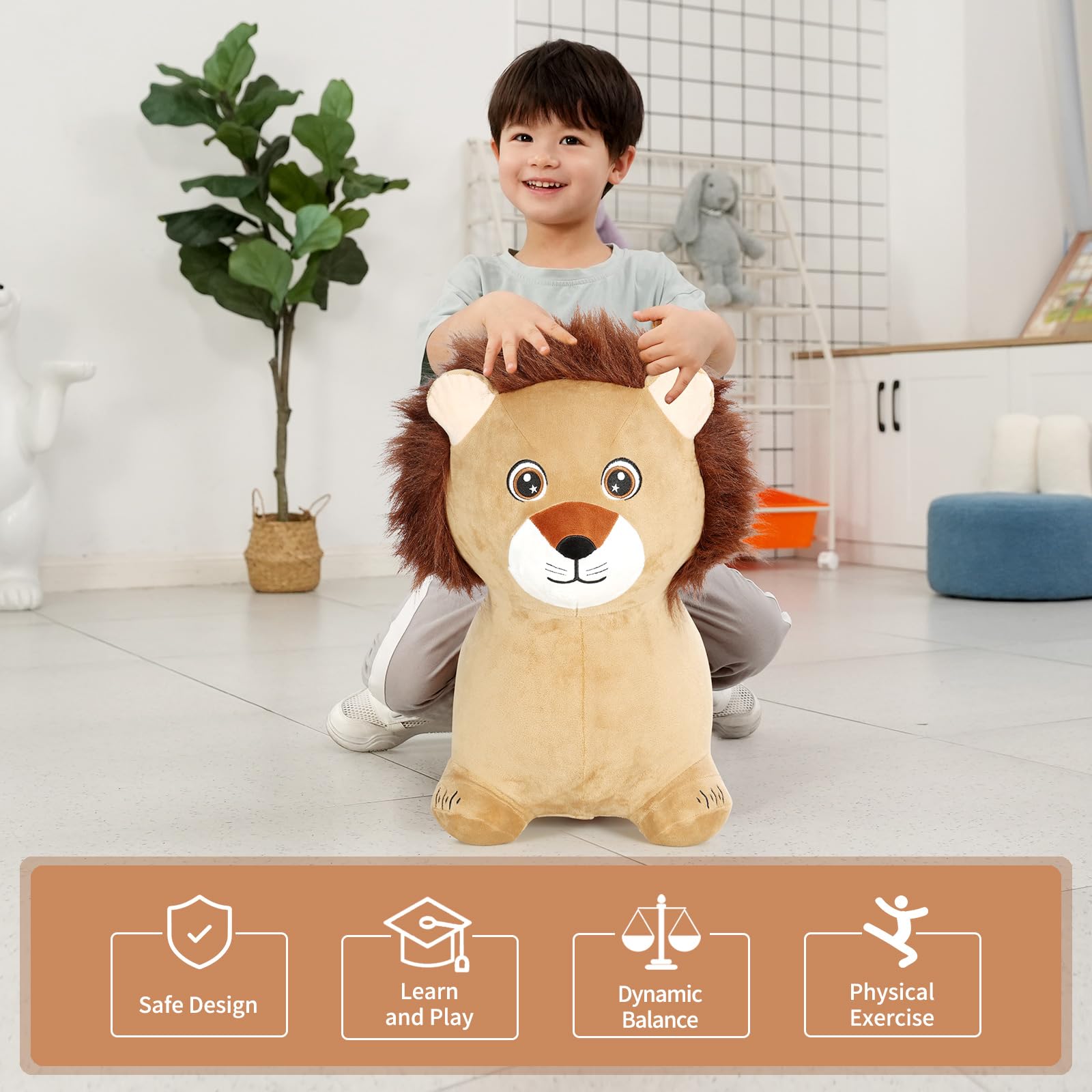 INPANY easy inflate hopping toy quick setup for instant entertainment