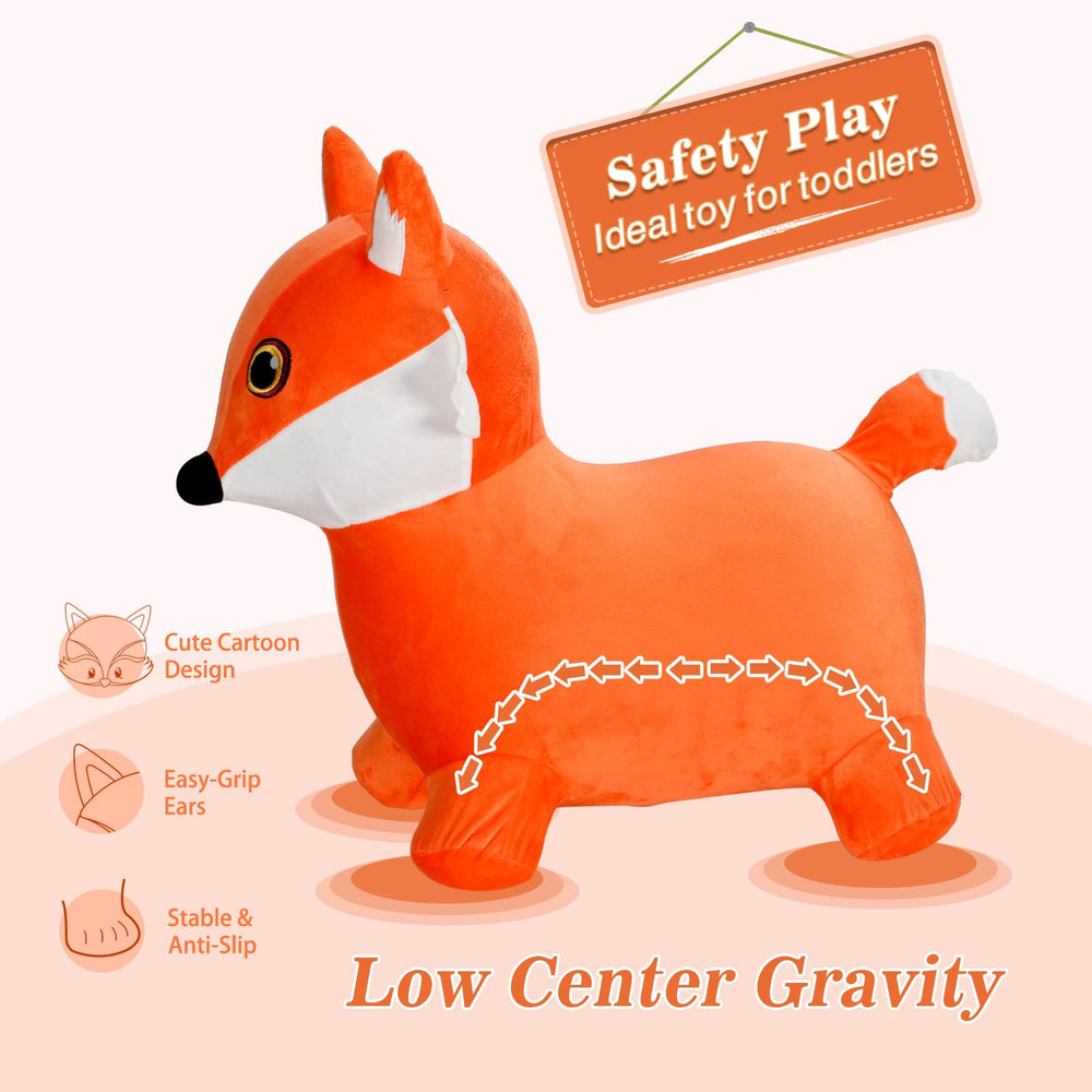 INPANY Fox Hopper in action; toddlers bounce to build coordination.